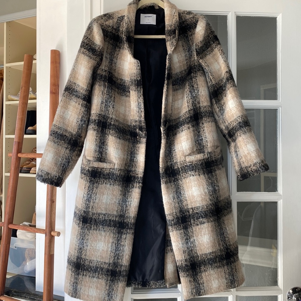 Old navy plaid coat